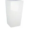 Image de Bac à fleurs carré - RIVIERA - NUANCE - Plastique - L37xP37xH685 cm - Blanc