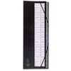 Image de Exacompta - Réf. 621765E - 1 trieur Ordonator - avec élastiques - dos extensible - cavaliers plastique - couverture rigide - 26 compartiments alphanumériques - dim 25x33 cm - pour A4 - couleur noir