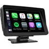 Image de Écran CarPlay & Android Auto 12/24V SD - écran Tactile 7", Bluetooth 5.0, WiFi, transmetteur FM, Fixation Ventouse et adhésif 3M