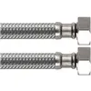 Image de Flexible double femelle - BOUTTE - 12x17 - en acier inoxydable - 30 cm