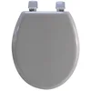Image de Arvix - Abattant WC en Bois compresse HDF uni Taupe Charnieres Plastique Siege de Toilette Universel