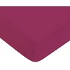 Image de FUTURE HOME - Drap Housse en 100% Coton Premium 57 Fils uni Bonnet 25cm Magenta 140x190cm avec Bonnet élastique de 30cm