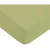 Image de FUTURE HOME - Drap Housse en 100% Coton Premium 57 Fils uni Bonnet 25cm Tilleul 140x190cm avec Bonnet élastique de 30cm