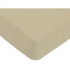 Image de FUTURE HOME - Drap Housse uni en 100% Coton Premium 57 Fils Beige 90x190cm avec Bonnet élastique de 30cm