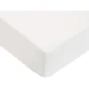 Image de FUTURE HOME - Drap Housse uni en 100% Coton Premium 57 Fils Blanc Deux Personnes 180x200cm avec Bonnet élastique de 30cm