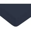 Image de FUTURE HOME - Drap Housse uni en 100% Coton Premium 57 Fils Encre 140x200cm avec Bonnet élastique de 30cm