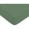 Image de FUTURE HOME - Drap Housse uni en 100% Coton Premium 57 Fils Eucalyptus Deux Personnes 160x200cm avec Bonnet élastique de 30cm
