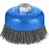 Image de Brosse boisseau 100 mm à fils d'acier ondulés 100 mm, 0,5 mm, M14