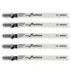 Image de Lot de 5 lames de scie sauteuse T 101 BF BOSCH 2608634234 pour bois dur