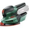 Image de Bosch Home and Garden Ponceuse multi sans-fil - PSM 18 LI (Livré sans batterie ni chargeur, avec 3 feuilles abrasives G 80, G 120, G 160) Vert