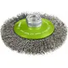 Image de Brosse conique Bosch 100 mm à fils d'inox ondulés 100 mm, 0,35 mm, M14
