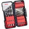 Image de Forets hélicoïdaux Bosch HSS PointTeQ, set ToughBox 18 pièces