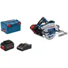 Image de Bosch Professional Scie circulaire BITURBO GKS 18V-68 GC (compat. avec rails de guidage, 2 batt. ProCORE18V 8.0Ah + chargeur, module connectivité, 1 lame, butée longitudinale, L-BOXX 238) Couleur