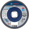 Image de Bosch 1x Plateau à lamelles PRO Metal X571, version plate pour X-Lock (pour Acier, Acier inoxydable, Ø 125 mm, Grain 40, Professional Accessoire Petite meuleuse angulaire)