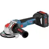 Image de Bosch Professional 18V System GWX 18V-10 SC (X-Lock, diamètre de disque 125mm, 2 batterie ProcCore 8Ah, chargeur GAL1880CV, module de connectivité, dans une L-Boxx) Bleu