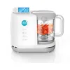 Image de dBb Remond Robot Cuiseur Bébé Multifonctions 6 en 1 - Cuit Vapeur, Mixe, Hache, Stérilise, Chauffe et Décongèle - Auto Nettoyant - Repas Sains et Faciles pour Bébé - Capacité 1000 ml - Blanc & Gris
