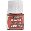 Image de Pébéo - Ceramic - Couleur Opaque pour Terre Cuite, Céramique et Faïence - Effet Brillant - Finition Laquée - Flacon 45 brun, Brun Ecaille 025-017