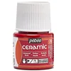 Image de Pébéo - Ceramic - Couleur Opaque pour Terre Cuite, Céramique et Faïence - Effet Brillant - Finition Laquée - Flacon 45 rouge, Rouge Cerise