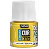 Image de Pébéo - Setacolor Cuir - Peinture Acrylique pour Cuir et Similicuir   Personnalisation Sac, Chaussure, Sneaker- Résistance rayures, pliures, frottements - Finition Mate/Satinée - Jaune Vif - 45 ml