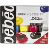 Image de Pébéo - Studio Acrylics Pack Primaires 5 Tubes 100 ml - Kit Tubes de Peinture Acrylique et Pinceau   Assortiment Pébéo Acrylique   5 tubes couleurs primaires de 100 ml