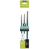Image de Pebeo Lot de 3 000 pinceaux ronds en fibre synthétique pour travaux manuels, n° 2, 6, certifiés FSC, tige courte