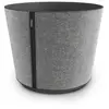 Image de Pot rond à réserve d'eau plastique Poetic Casa Sleeve anthracite ø31,3 x h.26 cm