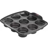 Image de Tefal Crispybake Moule 9 muffins silicone rétractable J4174714, Noir, 30 x 29 cm