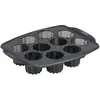 Image de Tefal Crispybake Moule 10 cannelés, 100 Pour cent Silicone haute qualité, Résistance, Cuisson parfaite, Noir, 29 x 21 cm J4172014