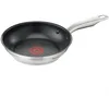 Image de Tefal Virtuoso E49104 Poêle en acier inoxydable avec revêtement antiadhésif Titanium Pro, signal thermique à température de cuisson idéale, convient à tous les types de feux, résultats de cuisson plus