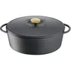 Image de TEFAL PIERRE GAGNAIRE HERITAGE Cocotte fonte d'acier ovale 34x26 cm / 7,2L Induction E2230604