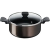 Image de FaitoutEasy Cook & Clean 24 cm (4.7L) Revêtement Antiadhésif Cuisine Saine + Couvercle 24cm 4,7L Aluminium Revêtement Anti-adhésif Tous Feux Sauf Inuduction Avec Couvercle Easy Cook TEFAL