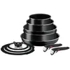 Image de Tefal Ingenio Easy Cook & Clean L1549042 Batterie de cuisine 10 pièces anti-adhésives Noir