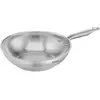 Image de Tefal Virtuoso Poêle Wok 28 cm, Garantie 10 ans, Induction, Acier inoxydable de qualité premium, Surface non revêtue, Saisie parfaite, Compatible four et lave-vaisselle E4921925