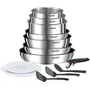 Image de Tefal Ingenio Emotion Batterie de cuisine 13 pièces, Acier inoxydable, Empilable, Garantie 5 ans, Revêtement antiadhésif, Induction L897DS04