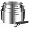 Image de TEFAL L896S404 INGENIO EMOTION Set 3 Casseroles 16/18/20 cm+1 poignée - Inox - Tous feux dont induction