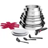 Image de Batterie de cuisine 15 pièces Tefal Ingenio Cook Eat x15 Inox en occasion ou reconditionné