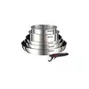 Image de Batterie 6 pièces en inox COOK EAT Tous feux dont Induction