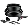 Image de Casserolies Tefal Ingenio Lot 8 pieces Generous Cook L3129802 Noir en occasion ou reconditionné