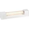 Image de Applique salle de bains - blanc - avec interrupteur et prise 2 phases + terre (sans tube)