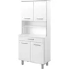 Image de Buffet de cuisine Blanc mat - L 80 cm - OSLO