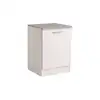 Image de Meuble bas de cuisine 60 cm 1 porte SPOON coloris blanc