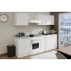 Image de Cuisine Complète OSLO - L 240cm - Blanc - Plan de travail Inclus