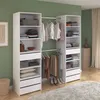 Image de Dressing double - L1999 x P497 x H200 cm - Blanc - Made in France