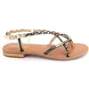Image de Les Tropeziennes par M. Belarbi Femme MONATRES Chaussures Ville Entre-Doigt, Noir Irise, 36