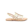 Image de Les Tropeziennes par M. Belarbi Femme HIKANO Chaussures Ville Salome 1Er Pas, Or Craquele, 36