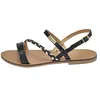 Image de Les Tropeziennes par M. Belarbi Femme BATRESSE Chaussures Ville Sandale, Noir-Multi, 37