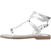 Image de Les Tropeziennes par M. Belarbi Femme Coralie Chaussures Ville Sandale, Argent, 39
