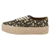 Image de Les Tropeziennes par M. Belarbi Femme Cosmic Print Chaussures Ville Baskets/Sneakers, Kaki-Leopard, 40 EU