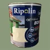 Image de RIPOLIN - Peinture pour Bois Intérieur/Extérieur - Sans Sous-couche Ultra-couvrant - Résiste aux Intempéries, UV et Chocs - Protège et Magnifie - Lessivable - Satin - 0,5L - Vert Olivier