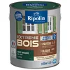 Image de RIPOLIN - Peinture pour Bois Intérieur/Extérieur - Sans Sous-couche Ultra-couvrant - Résiste aux Intempéries, UV et Chocs - Protège et Magnifie - Lessivable - Satin - 2,5L - Vert Basque